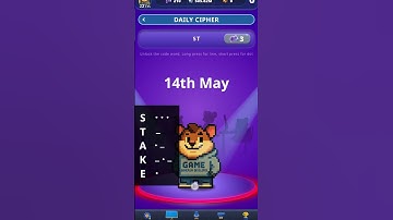 Hamster Kombat, 14th May, Daily Cipher