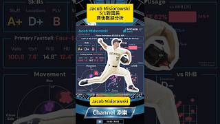 Jacob Misiorowski 5/1對國民，賽後數據分析。 #mlb #baseball #大聯盟 ＃Misiorowski ＃釀酒人