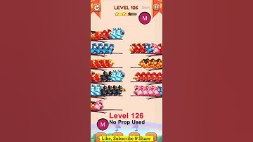 #bird #sort 2 #color #puzzle #level 126 #birdsort #colour #gaming #viral #trending #shorts #solution