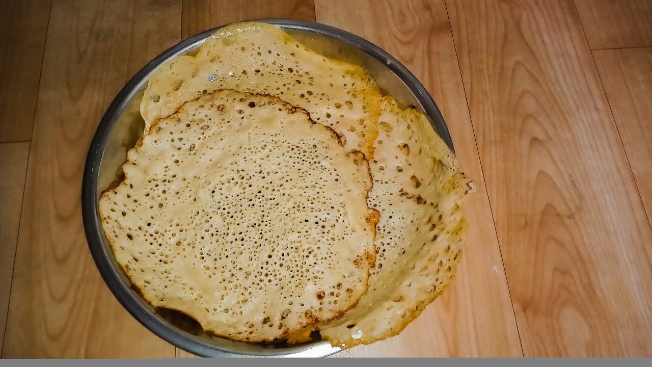 Wheat Appam with LeftOver Rice How to make Appam batter in mixie