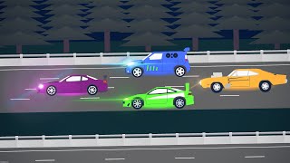 Cars tuner scene sticknodes remake (daily animation 2)
