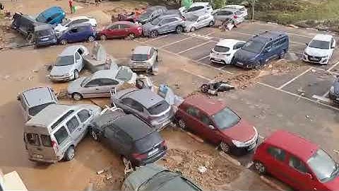 Destrozos de la Dana en el municipio de Alfafar