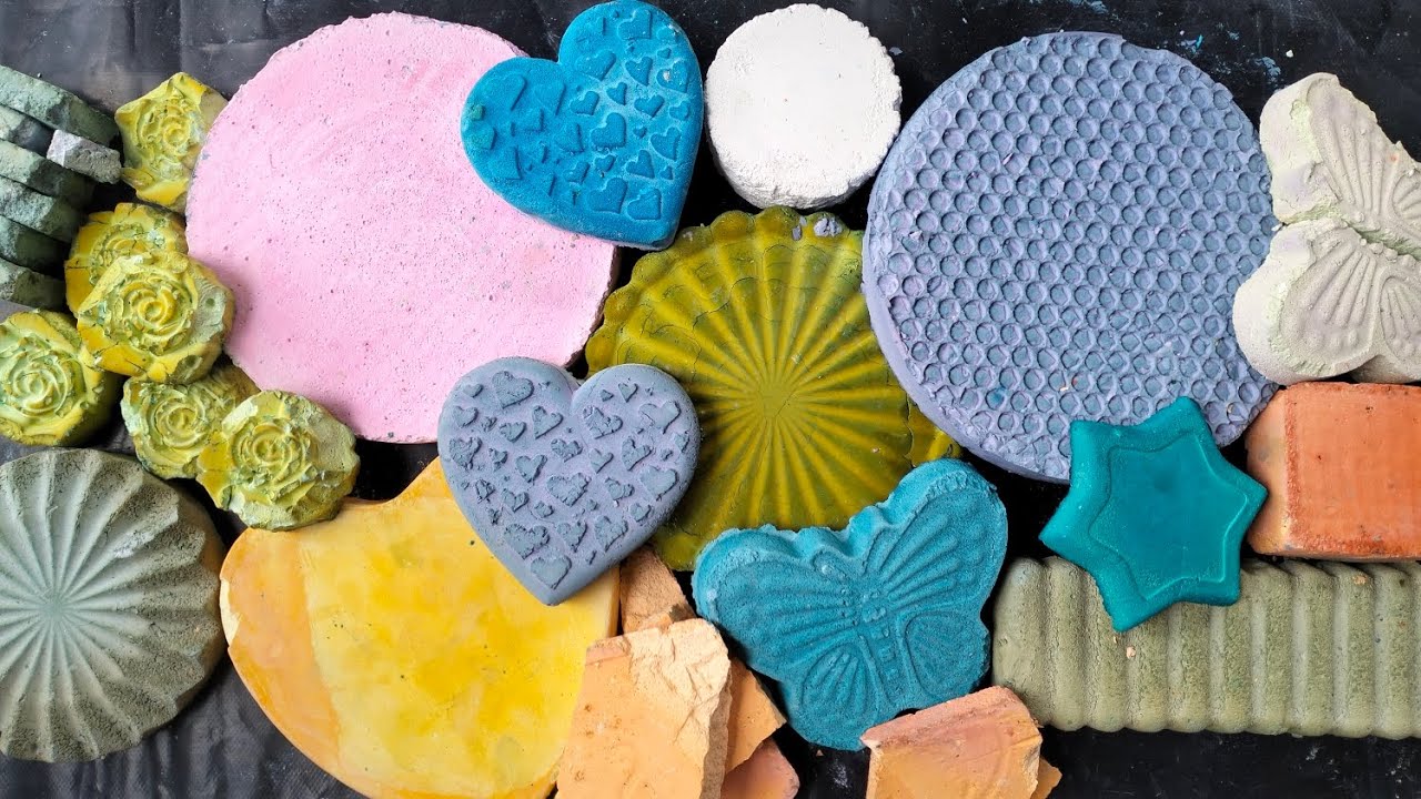 Soft powdery variety gym chalk reforms | ASMR crush - YouTube
