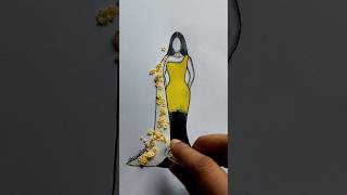 Creative dress Idea! 🖤✨#creative #satisfying #art #shorts #painting