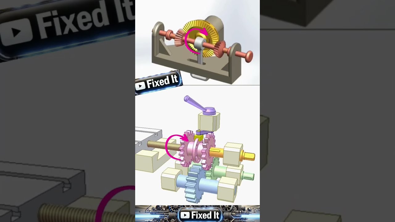 How A Gear Shift Mechanism Controls Forward And Reverse Motion Using Engagement Idler Gears