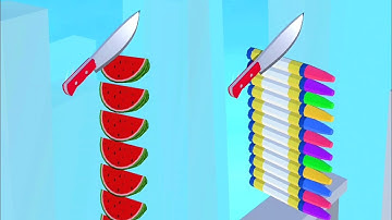 Almost Cut! Very Satisfying and Relaxing ASMR Slicing Gameplay Video