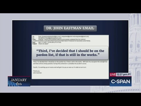 John Eastman: "I've decided that I should be on the pardon list, if that is still in the works."