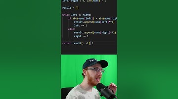 2 Pointer Algorithm Question Asked by Google! | Squares of Sorted Array - Leetcode 977
