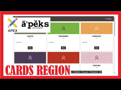 26. CARDS REGION - ORACLE APEX - [Videotutorial en español ]