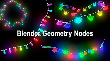Procedural GarlandAnimated lights. Procedural wire. One node setup