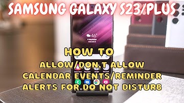 Samsung Galaxy S23 / Plus : Allow/Don