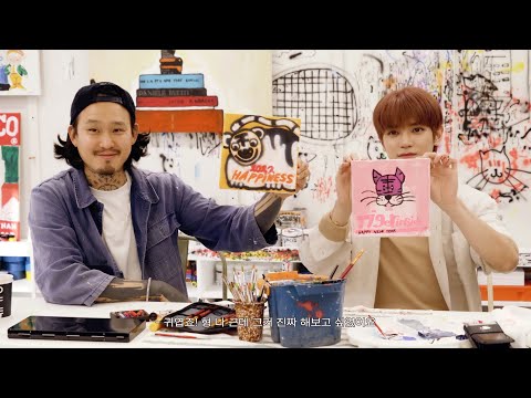 네모난 텍스처가 생기는 게 좋아요💖 | Painting with Novo🎨