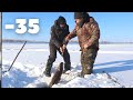 Ice fishing for a BURBOT in Yakutia