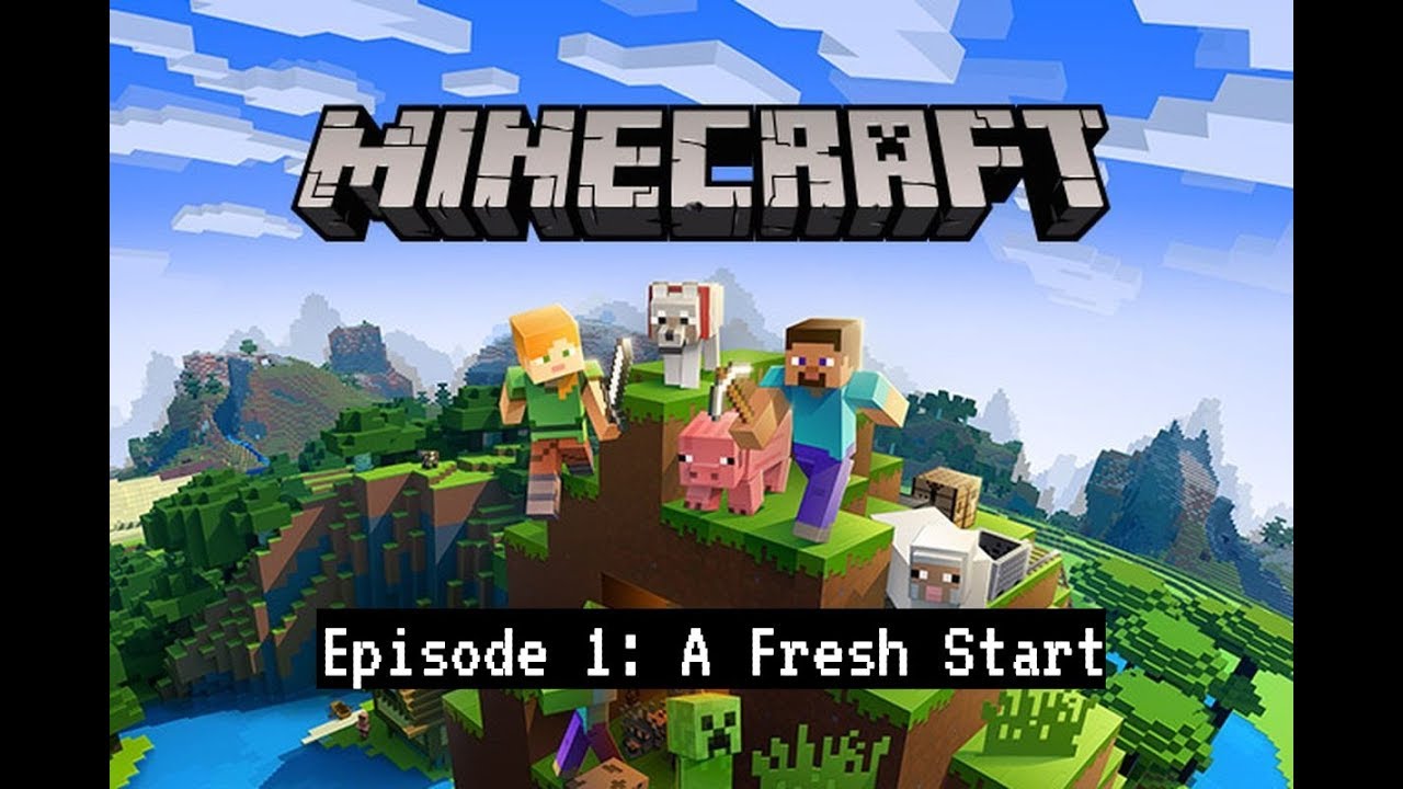 Minecraft Survival Let's Play Episode 1: A Fresh Start! - YouTube