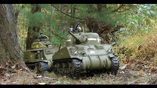 1/6th scale RC Armortek M4A4 sherman tank project video #16 (Model complete)