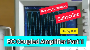 Single Stage RC Coupled Amplifier Circuit , Breadboard|Experiment| CE |Common Emitter Amplifier