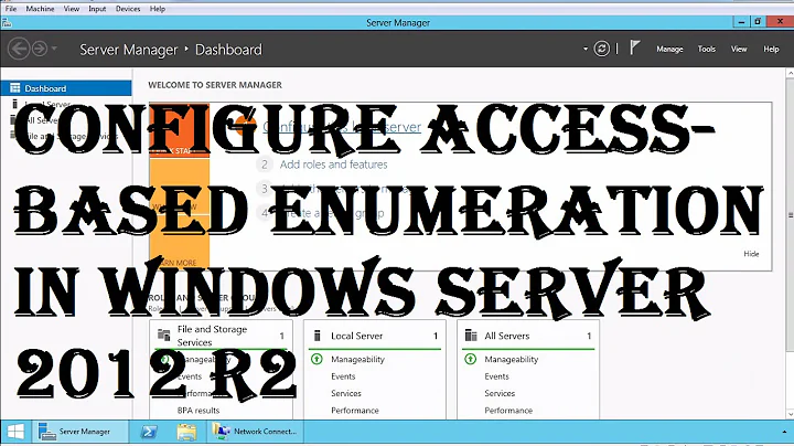 Configure Access Based Enumeration in Windows Server 2012 R2