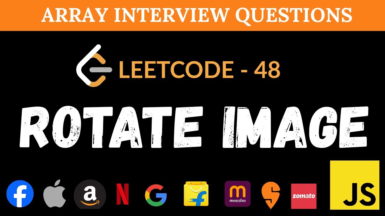 Rotate Image 90° - Leetcode 48 | In-Place JavaScript Solution
