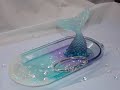 Mermaid bling Trinket dish / Jewelry Dish / Jewelry Tray , Epoxy Resin