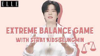 【Stray Kids スンミン】メンバーにはツンデレ　スキズのスンミンが究極の二択にアンサーELLEMENEXTREME BALANCE GAMEELLE Japan