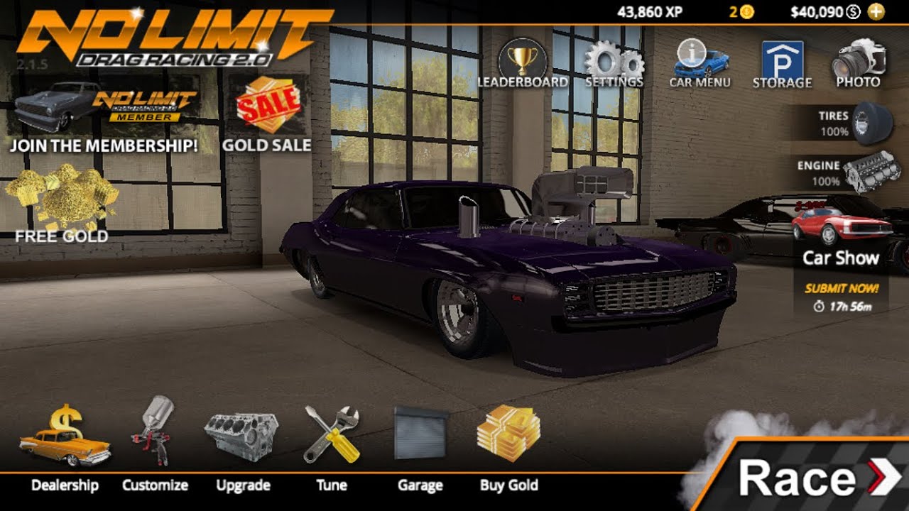 Building a burnout car in no limit drag racing 2.0