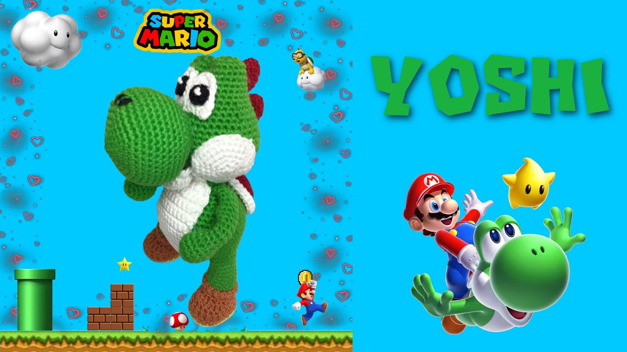 YOSHI Amigurumi 3/4 (SUBS🇺🇸🇧🇷) #yoshi #yoshiamigurumi #mariobros