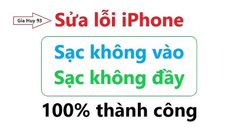 IPHONE SẠC KHÔNG VÀO - IPHONE SẠC KHÔNG ĐẦY - XEM NGAY VIDEO NÀY