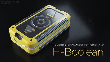 [Houdini Digital Asset for Cinema4D] 03 H-Boolean