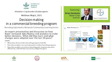 Decision making in a commercial breeding program - BrIN Learning Series