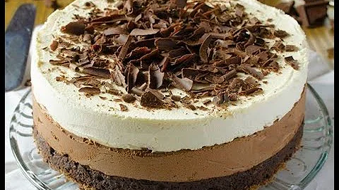 Learn How to Make a Baked Triple Chocolate Cheesec...