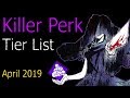 Dead by Daylight - Killer Perk Tier List (April 2019)