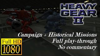 [Longplay, No Commentary] Heavy Gear II (PC, 1999) Campaign + Historical 1080p Full Play-through