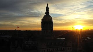 Fall sunset over Connecticut State Capitol | Sky61