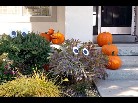 Halloween Hack - make Giant Googly Eyes!  I've started doing some  Halloween decorating hack segments and today's is quick, cheap and the kids  will love it: Giant Googly Eyes! You could