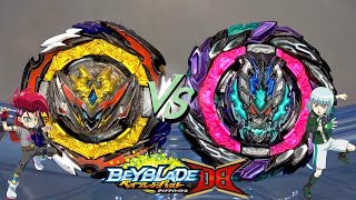 BELL VS BASARA! | Dynamite Belial Nexus Venture-2 VS Roar Bahamut Giga Moment-10 | Beyblade Burst DB