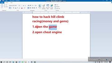 How to hack hill climb racing in cheat engine inpc
