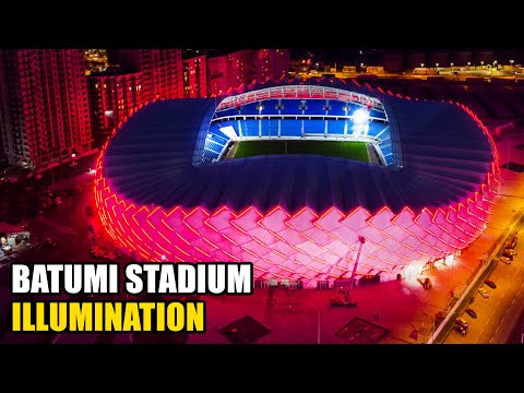 Batumi Stadium - Illumination Facade, Looks Amazing