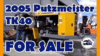 2005 Putzmeister Tk40 For Sale
