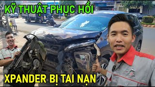 Xpander bị tai nạn nặng phần đầu: Quá trình sửa chữa và kỹ thuật phục hồi !!!