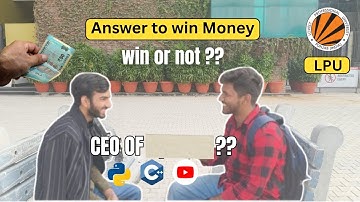 Will LPU Students Answer These Questions for MONEY? 💸🤯