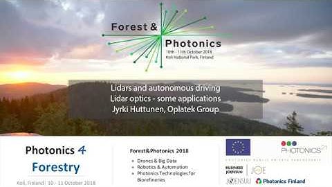 Lidar Optics - some Applications, Jyrki Huttunen, Oplatek Group