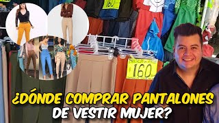 autopista hambruna Correspondiente ¿Donde comprar PANTALONES DE VESTIR? mujer en CDMX ‍♀️ ¡BARATOS! -mayoreo -  YouTube