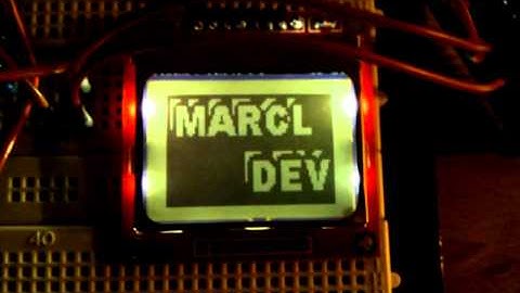 atmega32 Nokia5110 GLCD Bitmap and Bargraph