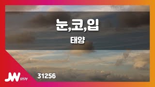 [JW노래방] 눈,코,입 / 태양 / JW Karaoke