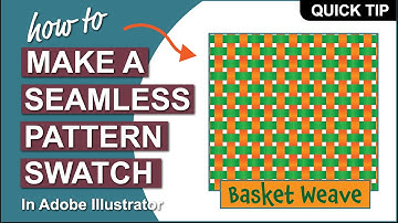 How To Make a Basket Weave Seamless Pattern Swatch in Adobe Illustrator