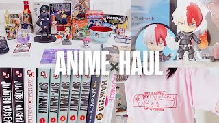 anime merch haul 𓁹‿𓁹 ft. sugoi mart &amp; tokyo drip : manga, figurine + more (spy x family, jjk, mha)