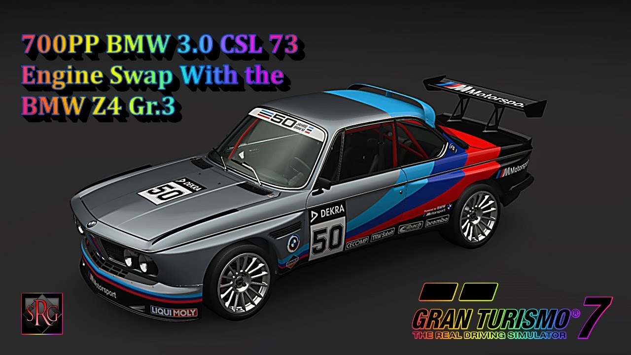 GT7 - The Best 700PP BMW 3.0 CSL '73 Enging Swap With The BMW P65B44-Z4