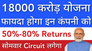 18000 CRORE SCHEME ? IMPORTANT STOCKS NAME • SHARE MARKET LATEST NEWS TODAY • STOCK MARKET INDIA