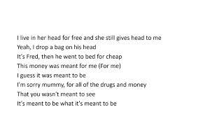 Stay Flee Get Lizzy feat. Fredo & Central Cee - Meant To Be - (lyrics)