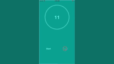 iOS Timer Application
